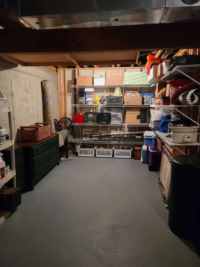 The space is now organized and has flow. The owners can get to everything and everything has its place. A needed transformation. 