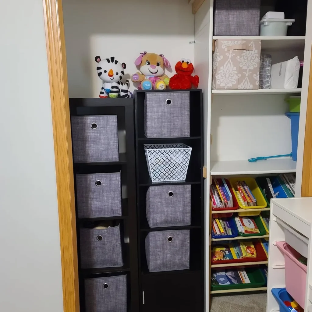 Using these organizers helps the closet not only function better, but look better! 